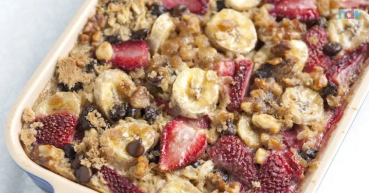 Ganhe massa magra com aveia e frutas assadas Logo - ND Mais